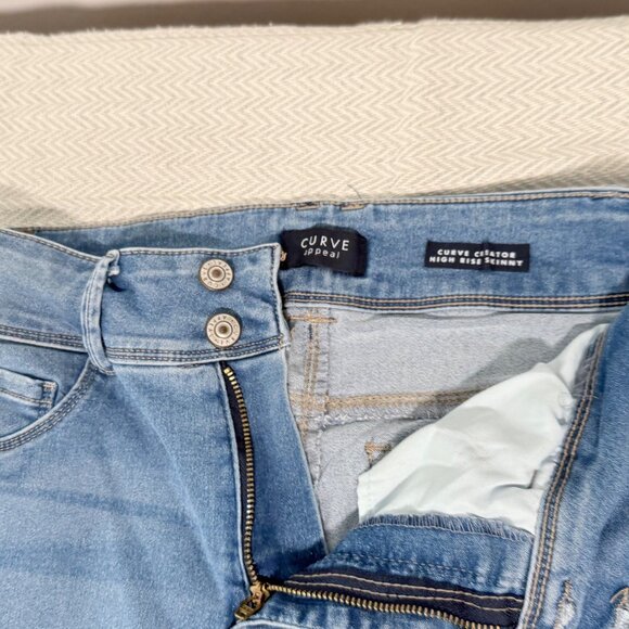 Curve Appeal Jeans Womens 6 Curve Creator High-Rise Stretch Denim Casual Comfort - Picture 10 of 10